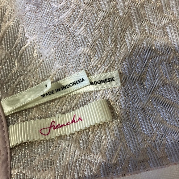 Frenchi Light Pink Metallic Fit & Flare Dress - Picture 8 of 8